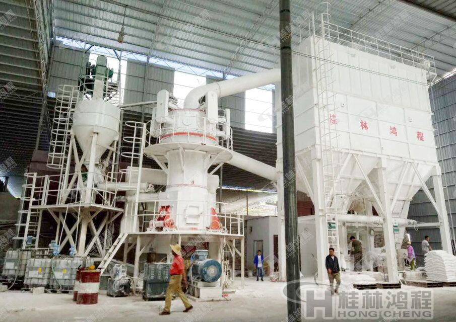 碳酸鈣超細立磨機，螢石立磨，80-2500目碳酸鈣超細立磨粉機：HLMX1100系列超細立式磨粉機